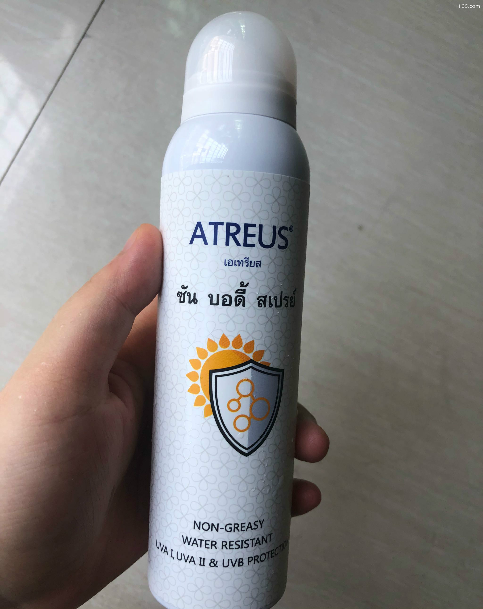 泰国阿特柔斯atreus防晒喷雾好用吗可以喷上脸防水吗
